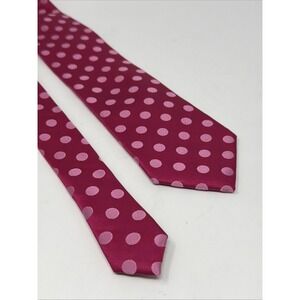 Ted Baker London Tie - Pink Magenta Silk Polka For Tie - 3" Wide